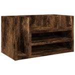 Hylle Til Skrivebord Røkt Eik 44,5X24X25 Cm Konstruert Tre