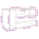Hylle Til Skrivebord Røkt Eik 44,5X24X25 Cm Konstruert Tre
