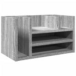 Hylle Til Skrivebord Grå Sonoma 44,5X24X25 Cm Konstruert Tre