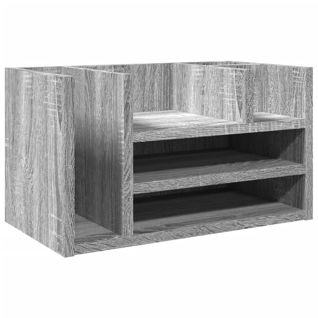 Hylle Til Skrivebord Grå Sonoma 44,5X24X25 Cm Konstruert Tre