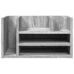 Hylle Til Skrivebord Grå Sonoma 44,5X24X25 Cm Konstruert Tre
