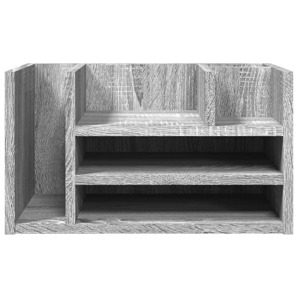 Hylle Til Skrivebord Grå Sonoma 44,5X24X25 Cm Konstruert Tre