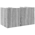 Hylle Til Skrivebord Grå Sonoma 44,5X24X25 Cm Konstruert Tre