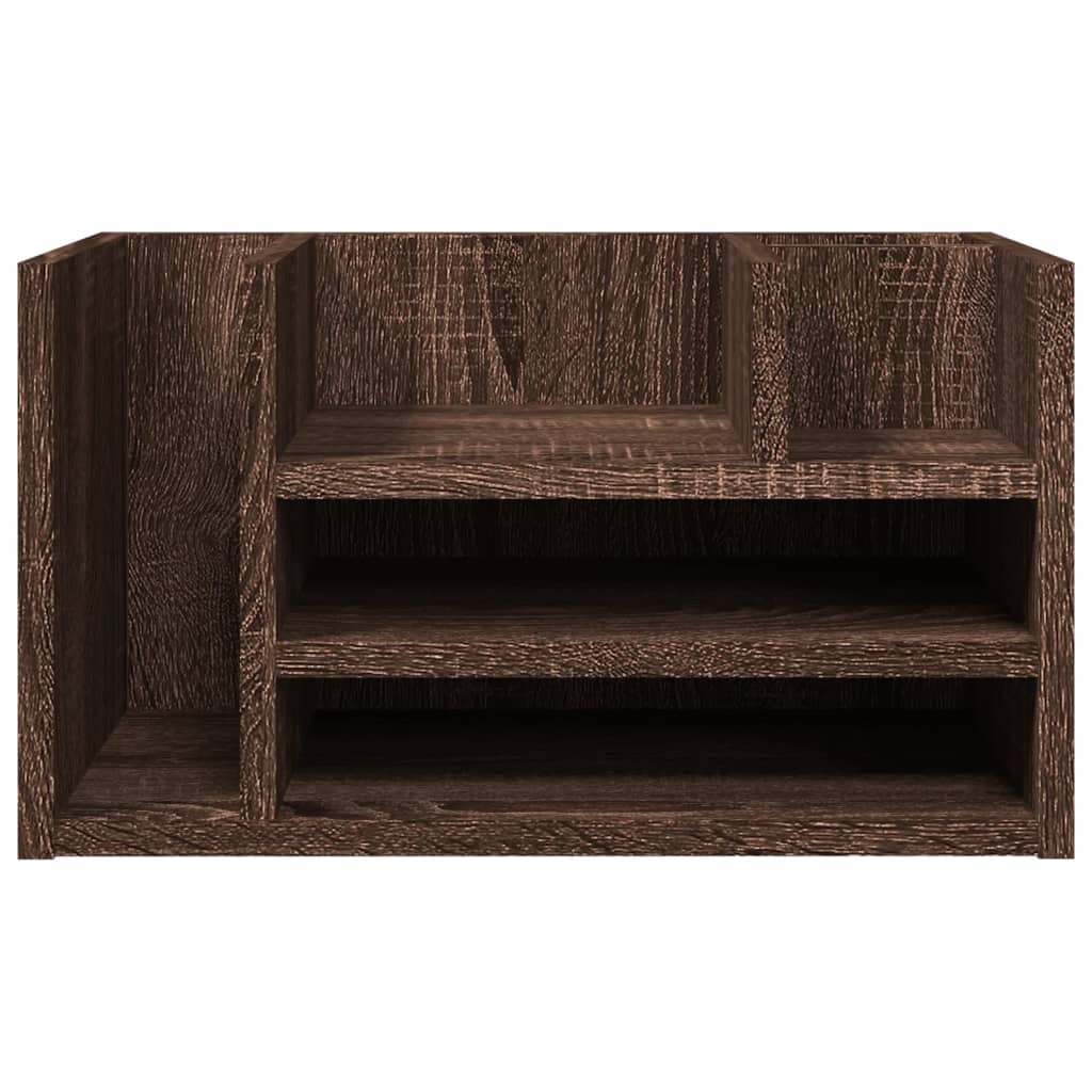Hylle Til Skrivebord Brun Eik 44,5X24X25 Cm Konstruert Tre