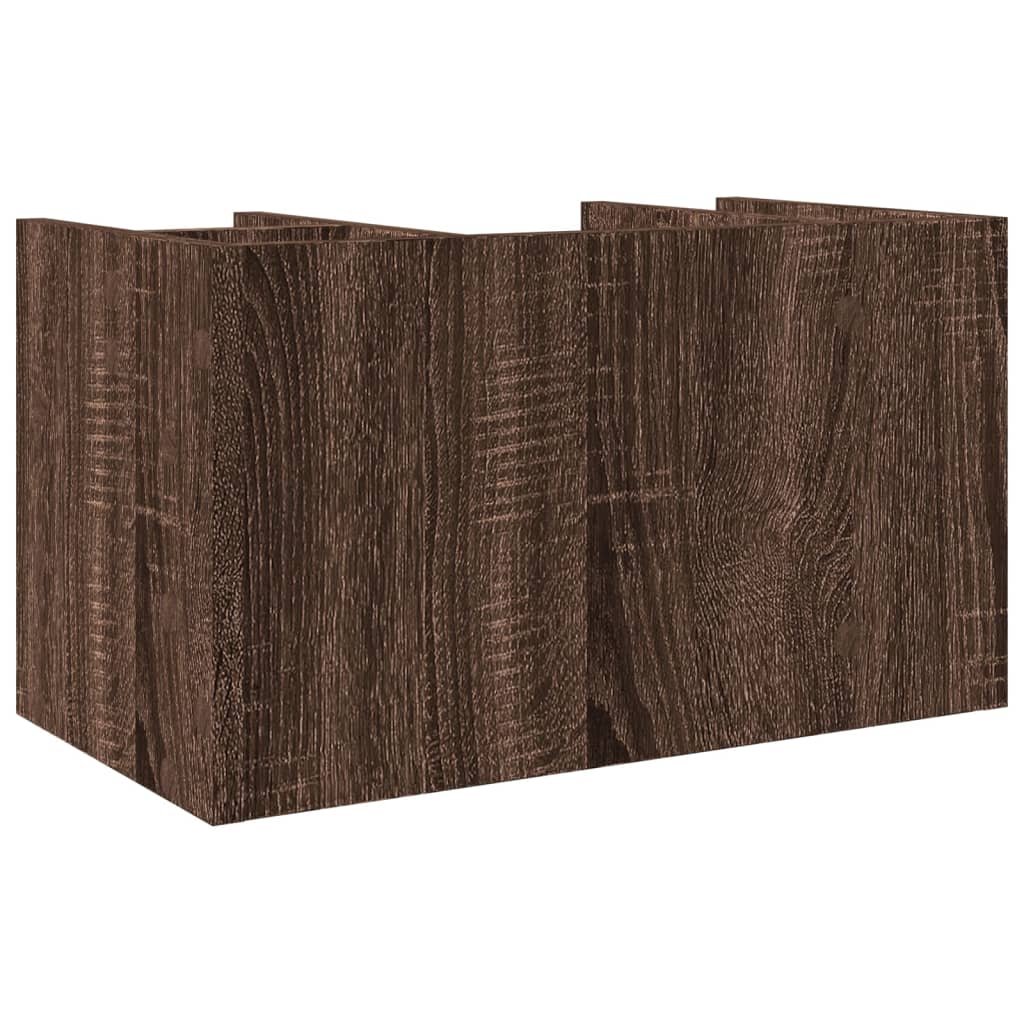 Hylle Til Skrivebord Brun Eik 44,5X24X25 Cm Konstruert Tre