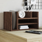 Hylle Til Skrivebord Brun Eik 44,5X24X25 Cm Konstruert Tre