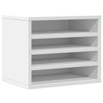 Hylle Til Skrivebord Hvit 36X26X29,5 Cm Konstruert Tre