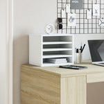 Hylle Til Skrivebord Hvit 36X26X29,5 Cm Konstruert Tre