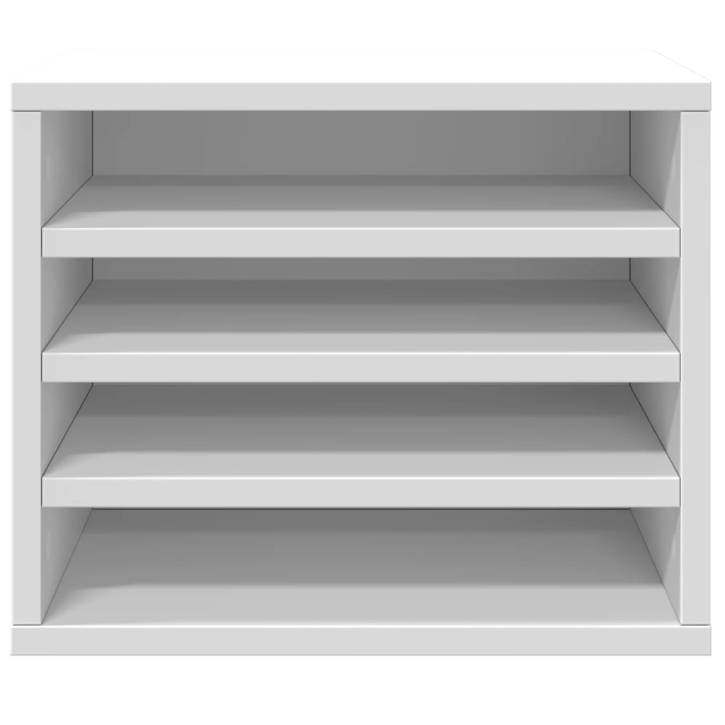 Hylle Til Skrivebord Hvit 36X26X29,5 Cm Konstruert Tre
