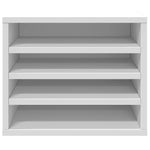 Hylle Til Skrivebord Hvit 36X26X29,5 Cm Konstruert Tre