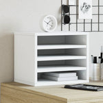 Hylle Til Skrivebord Hvit 36X26X29,5 Cm Konstruert Tre