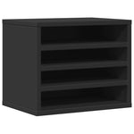 Hylle Til Skrivebord Svart 36X26X29,5 Cm Konstruert Tre