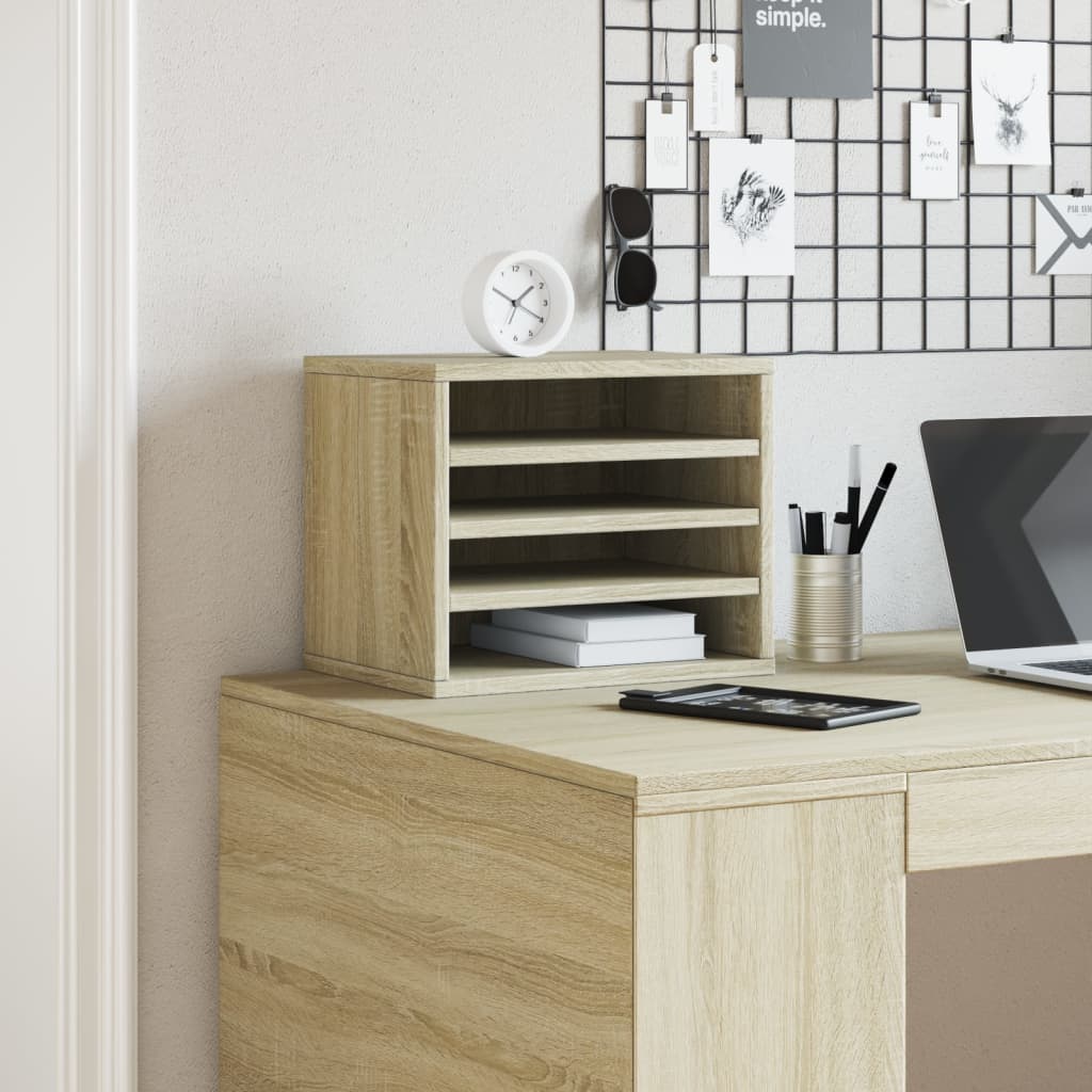 Hylle Til Skrivebord Sonoma Eik 36X26X29,5 Cm Konstruert Tre