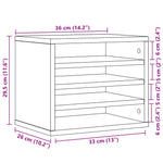 Hylle Til Skrivebord Sonoma Eik 36X26X29,5 Cm Konstruert Tre