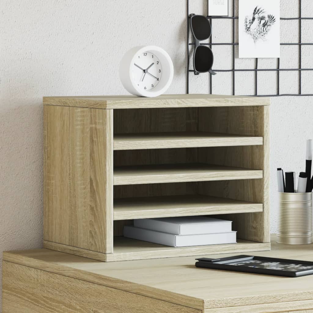 Hylle Til Skrivebord Sonoma Eik 36X26X29,5 Cm Konstruert Tre