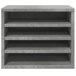 Hylle Til Skrivebord Betonggrå 36X26X29,5 Cm Konstruert Tre