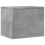 Hylle Til Skrivebord Betonggrå 36X26X29,5 Cm Konstruert Tre