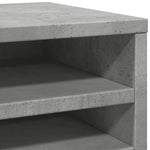 Hylle Til Skrivebord Betonggrå 36X26X29,5 Cm Konstruert Tre