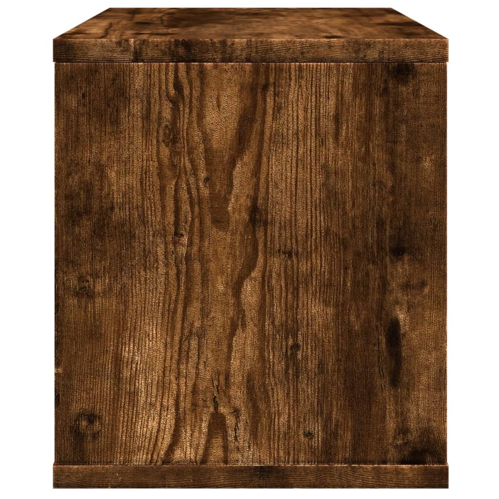 Hylle Til Skrivebord Røkt Eik 36X26X29,5 Cm Konstruert Tre