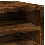 Hylle Til Skrivebord Røkt Eik 36X26X29,5 Cm Konstruert Tre