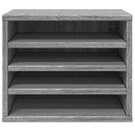 Hylle Til Skrivebord Grå Sonoma 36X26X29,5 Cm Konstruert Tre