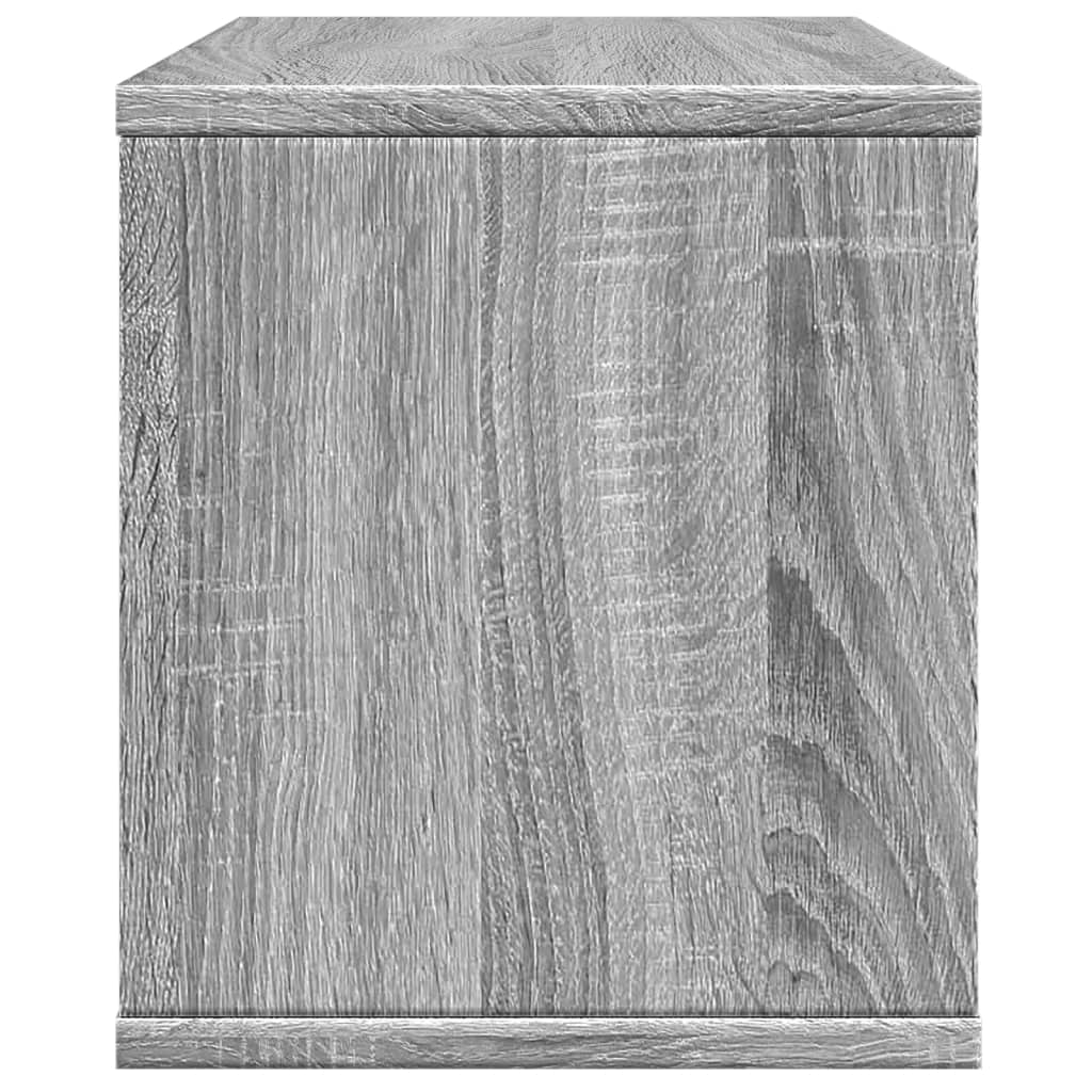 Hylle Til Skrivebord Grå Sonoma 36X26X29,5 Cm Konstruert Tre