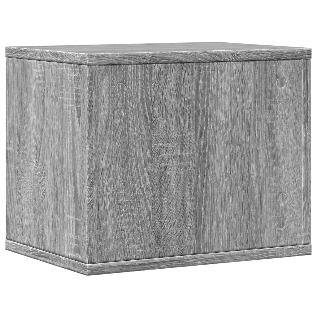 Hylle Til Skrivebord Grå Sonoma 36X26X29,5 Cm Konstruert Tre