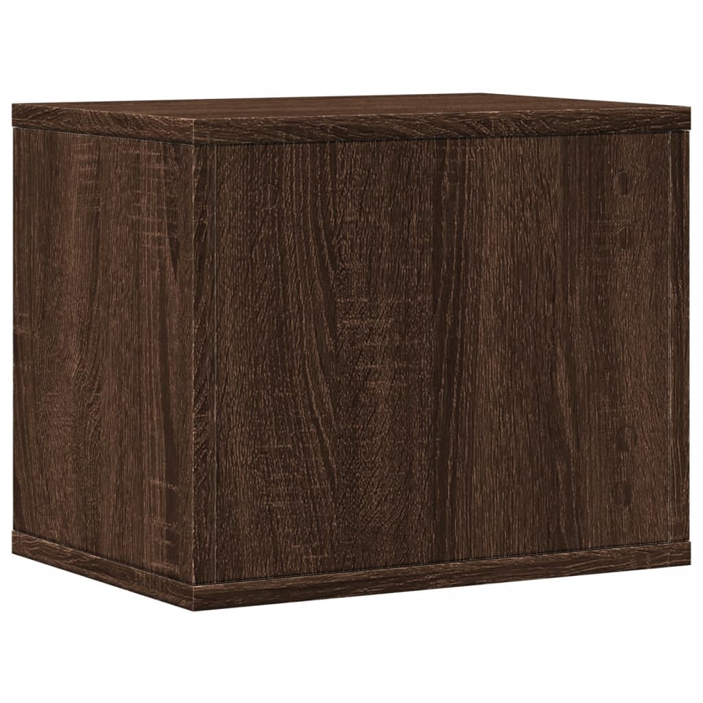 Hylle Til Skrivebord Brun Eik 36X26X29,5 Cm Konstruert Tre