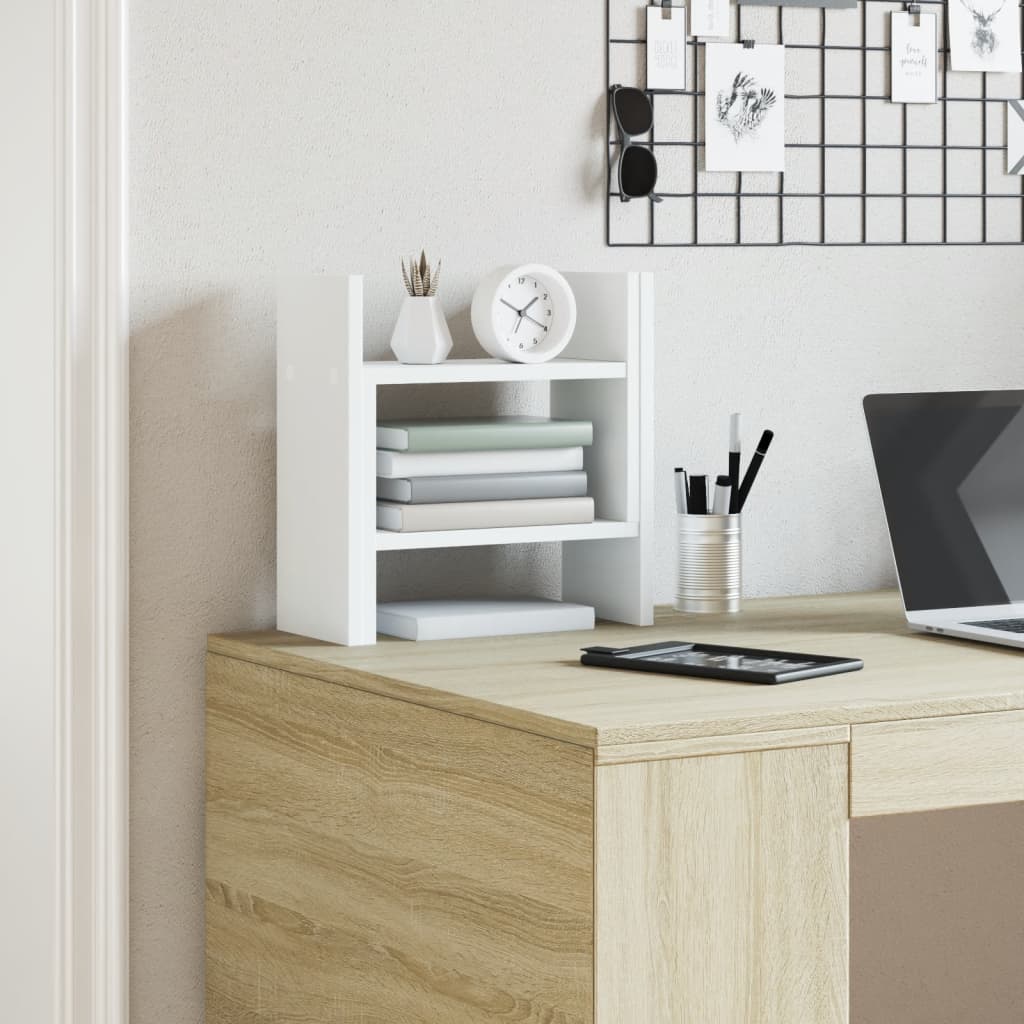 Hylle Til Skrivebord Svart 34,5X15,5X35,5 Cm Konstruert Tre