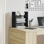 Hylle Til Skrivebord Svart 34,5X15,5X35,5 Cm Konstruert Tre
