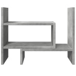 Hylle Til Skrivebord Betonggrå 38,5X17X39 Cm Konstruert Tre