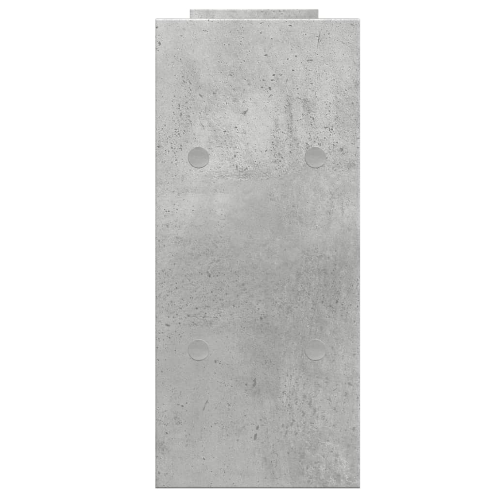 Hylle Til Skrivebord Betonggrå 38,5X17X39 Cm Konstruert Tre