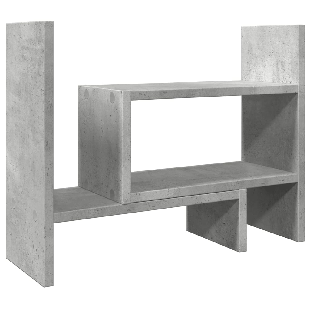Hylle Til Skrivebord Betonggrå 38,5X17X39 Cm Konstruert Tre