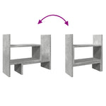 Hylle Til Skrivebord Betonggrå 38,5X17X39 Cm Konstruert Tre