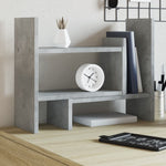 Hylle Til Skrivebord Betonggrå 38,5X17X39 Cm Konstruert Tre