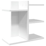 Hylle Til Skrivebord Hvit 42X21,5X42 Cm Konstruert Tre