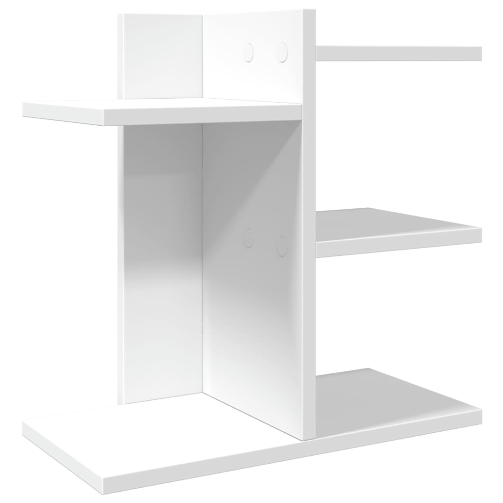 Hylle Til Skrivebord Hvit 42X21,5X42 Cm Konstruert Tre