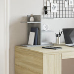 Hylle Til Skrivebord Hvit 42X21,5X42 Cm Konstruert Tre