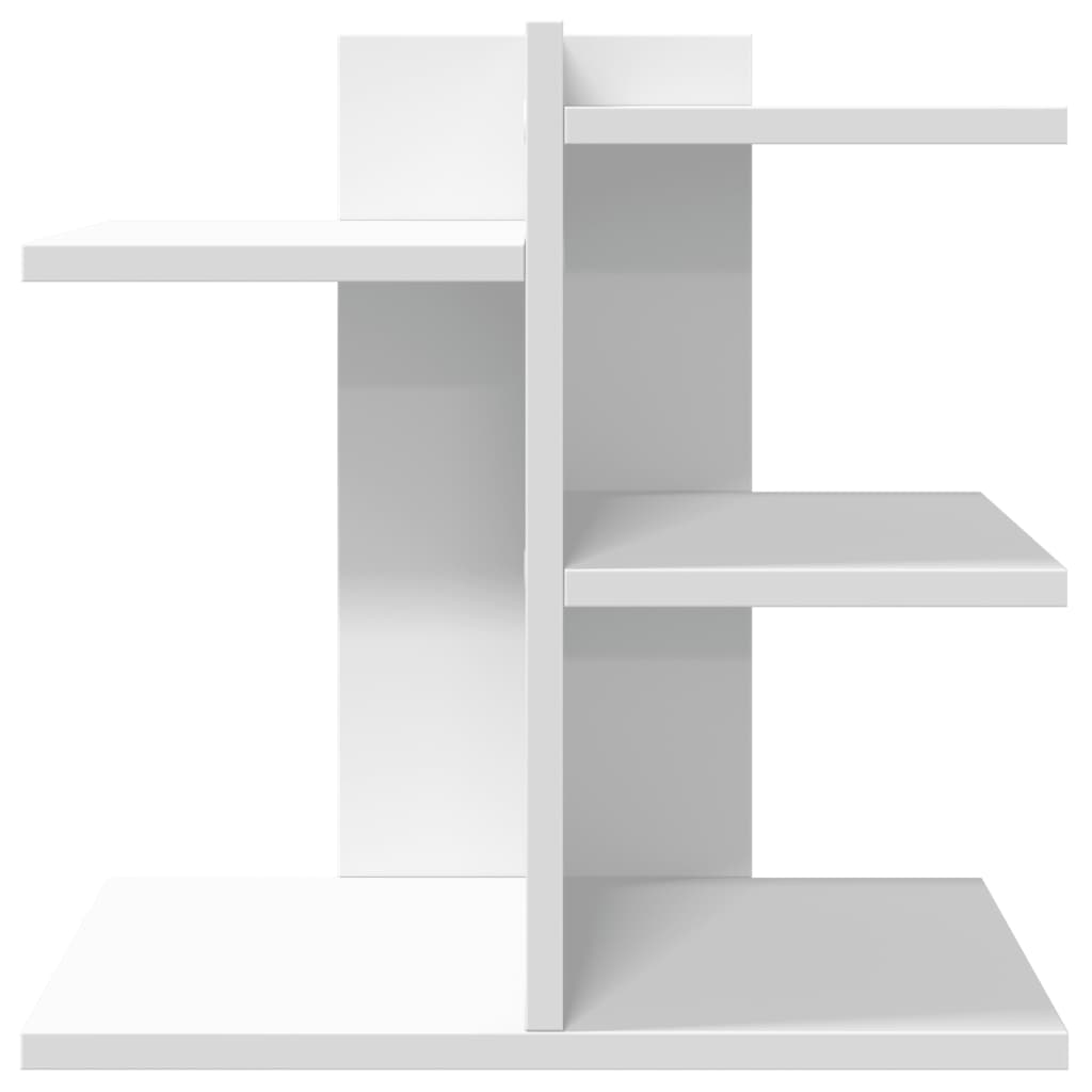 Hylle Til Skrivebord Hvit 42X21,5X42 Cm Konstruert Tre