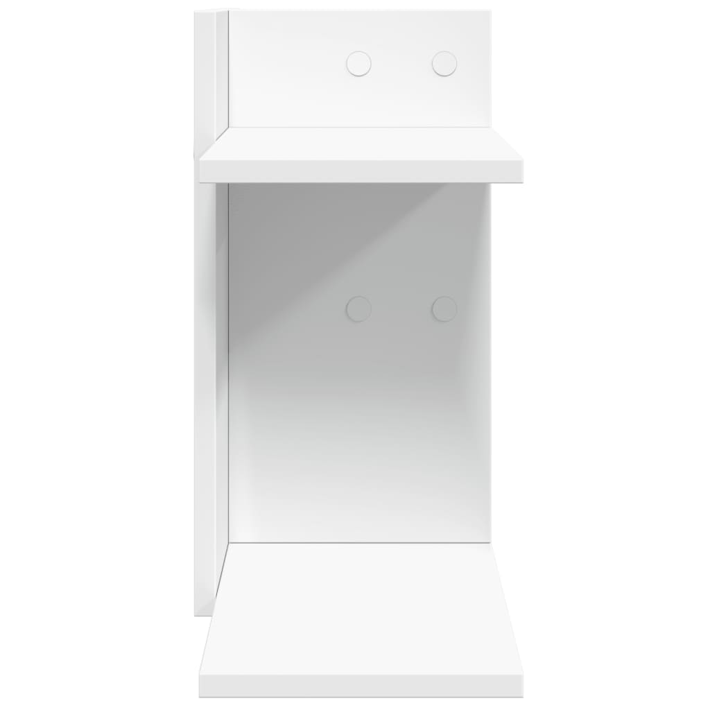 Hylle Til Skrivebord Hvit 42X21,5X42 Cm Konstruert Tre