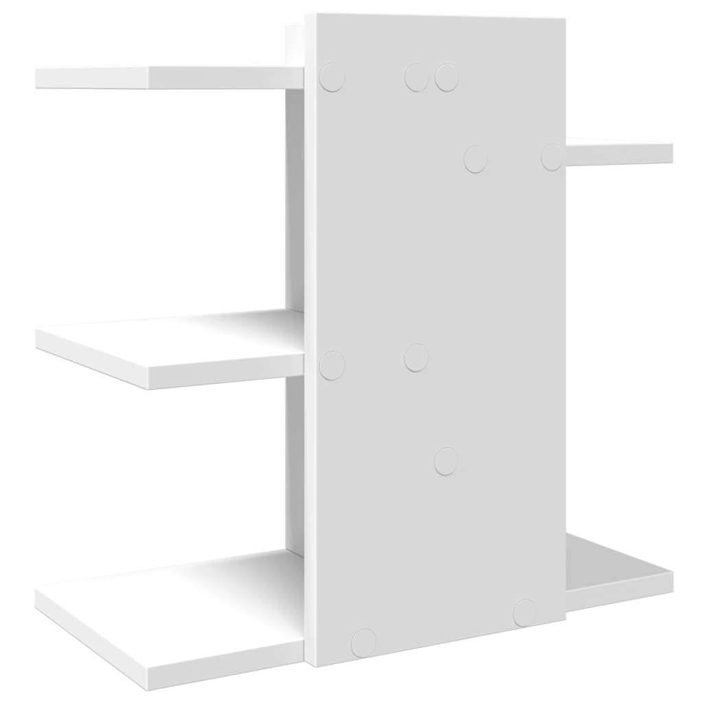 Hylle Til Skrivebord Hvit 42X21,5X42 Cm Konstruert Tre