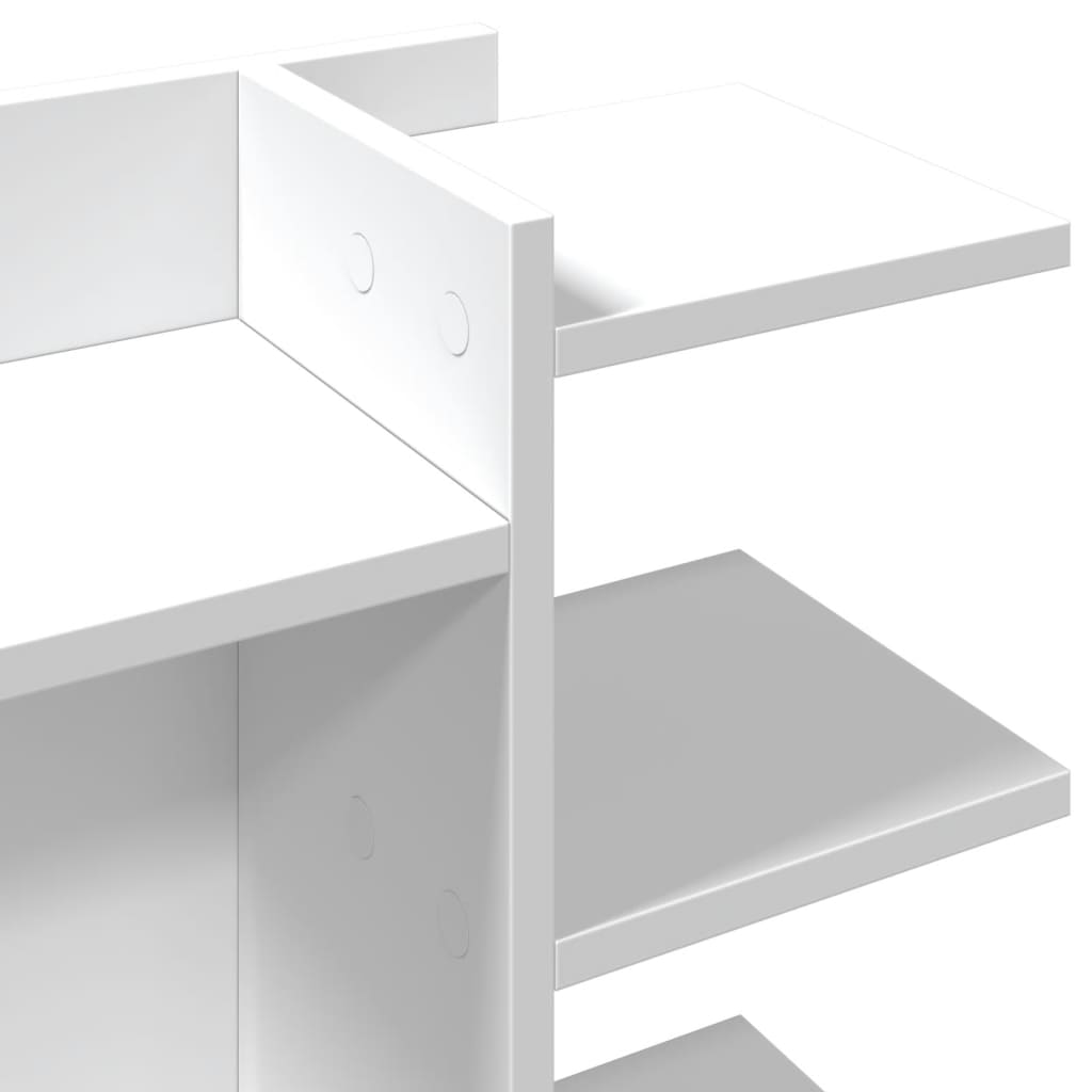 Hylle Til Skrivebord Hvit 42X21,5X42 Cm Konstruert Tre
