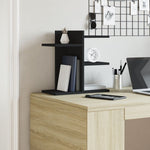 Hylle Til Skrivebord Svart 42X21,5X42 Cm Konstruert Tre