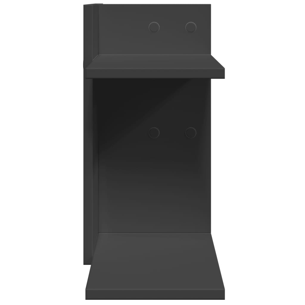 Hylle Til Skrivebord Svart 42X21,5X42 Cm Konstruert Tre