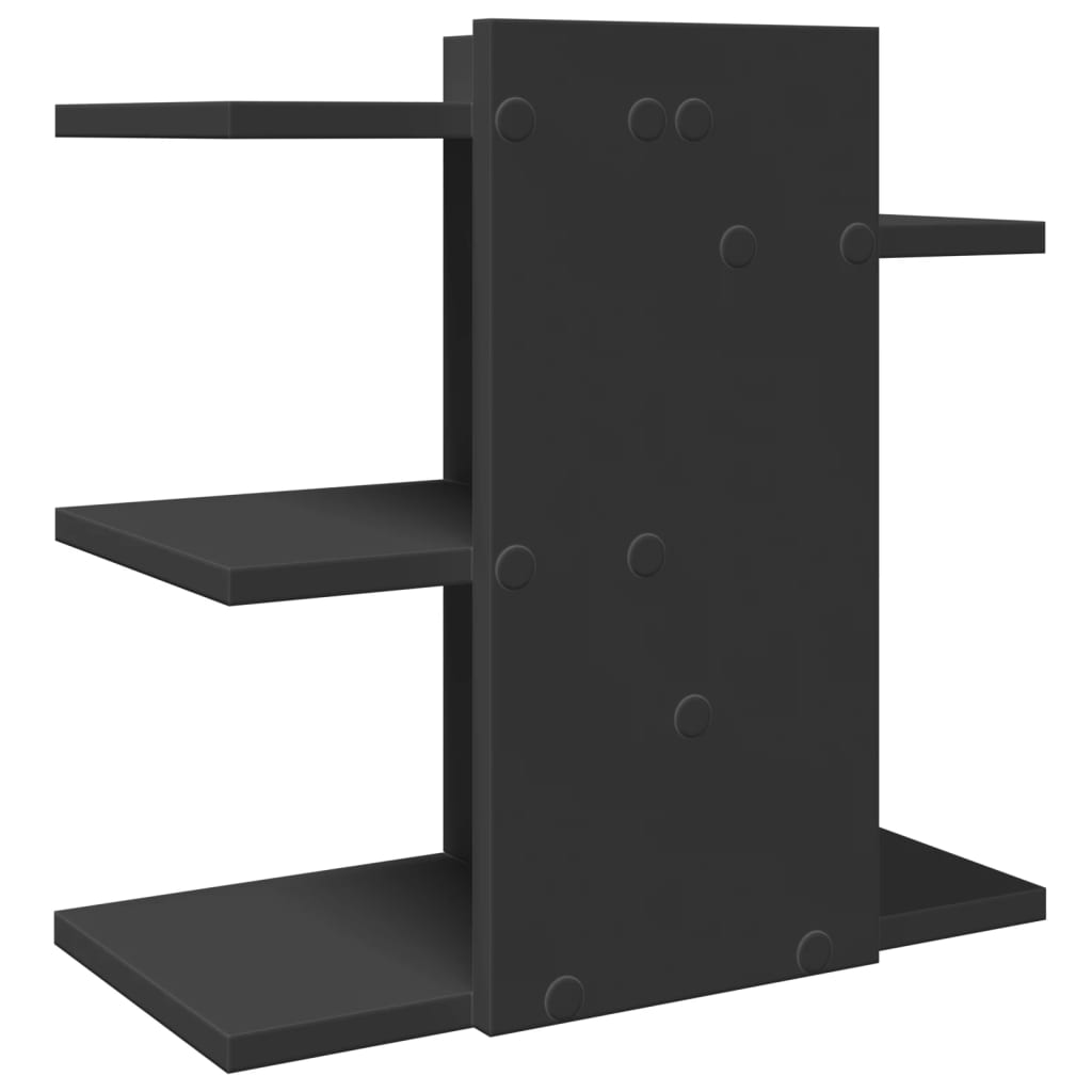 Hylle Til Skrivebord Svart 42X21,5X42 Cm Konstruert Tre