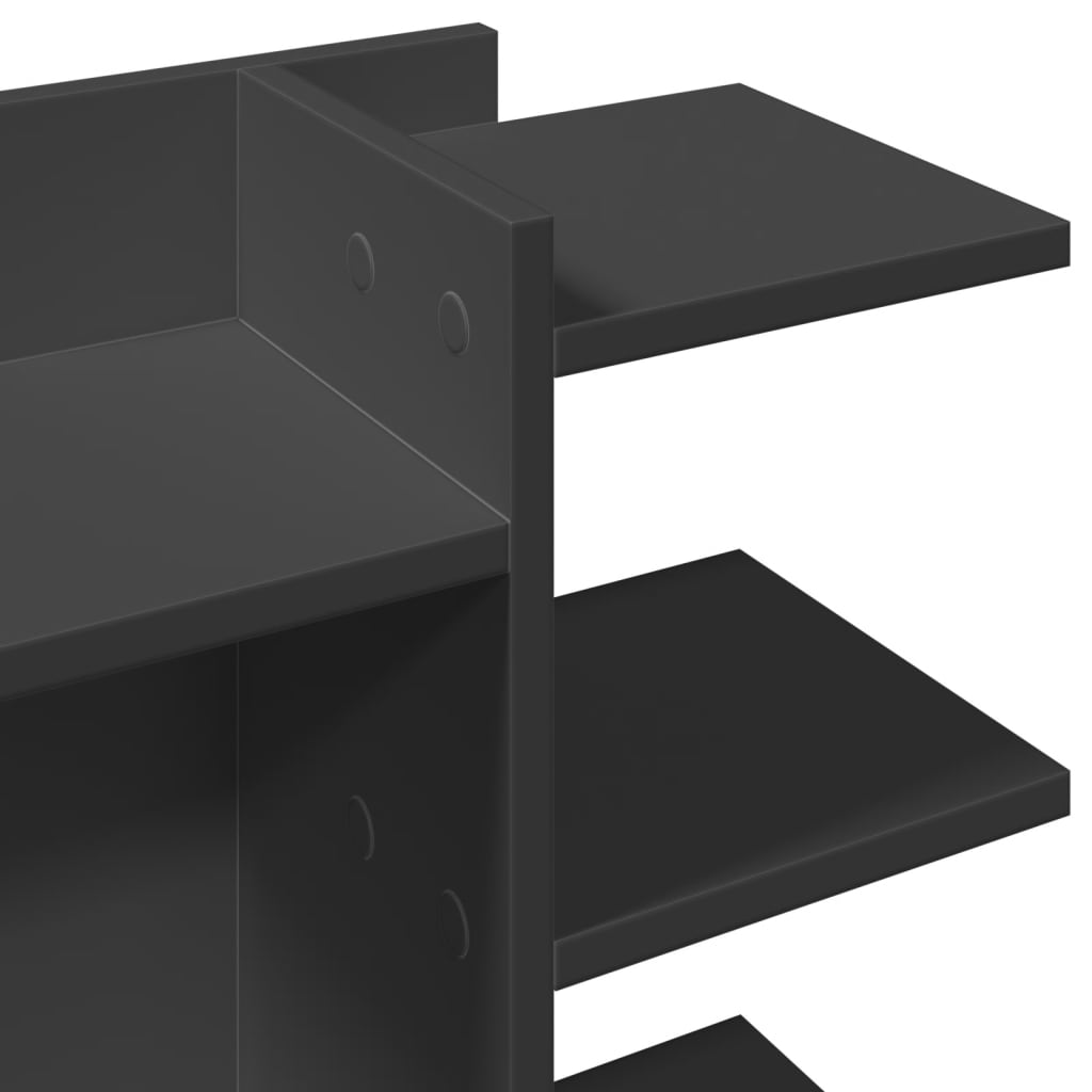 Hylle Til Skrivebord Svart 42X21,5X42 Cm Konstruert Tre