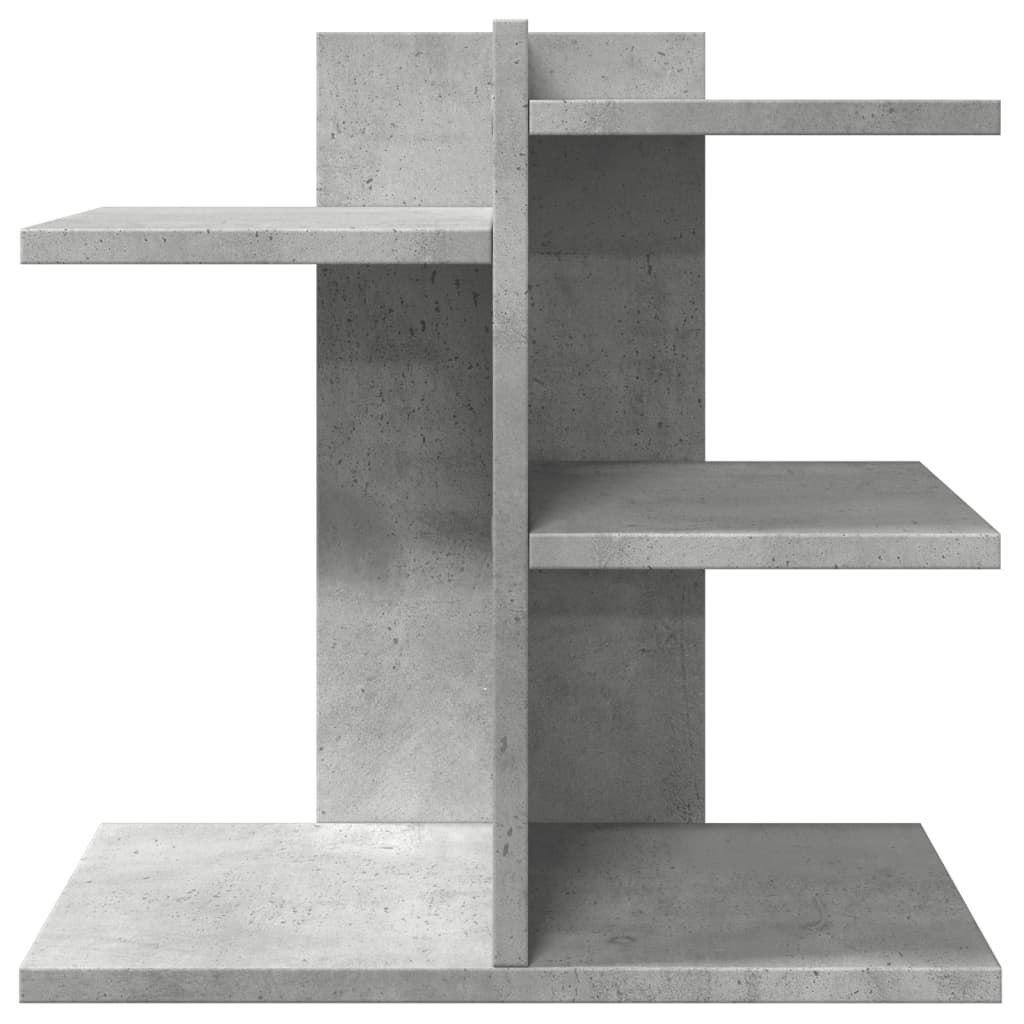 Hylle Til Skrivebord Betonggrå 42X21,5X42 Cm Konstruert Tre