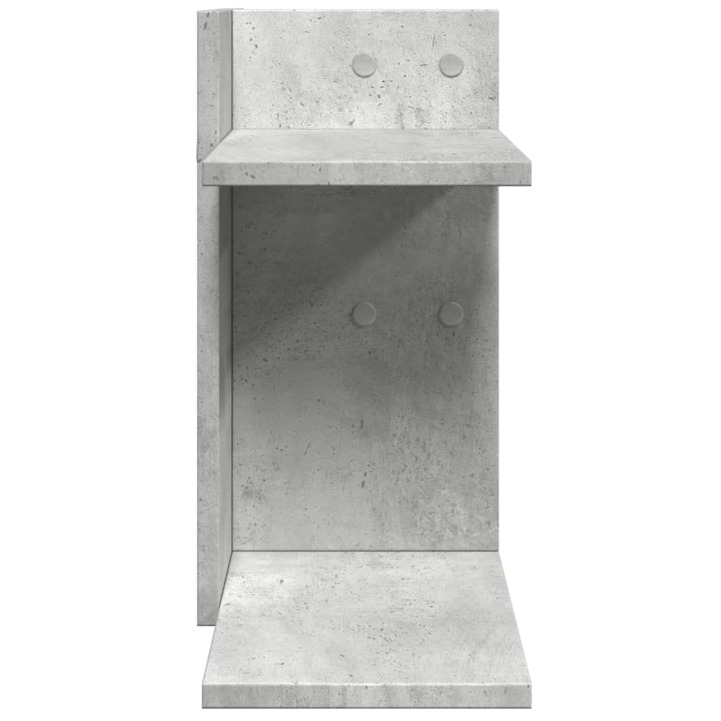 Hylle Til Skrivebord Betonggrå 42X21,5X42 Cm Konstruert Tre
