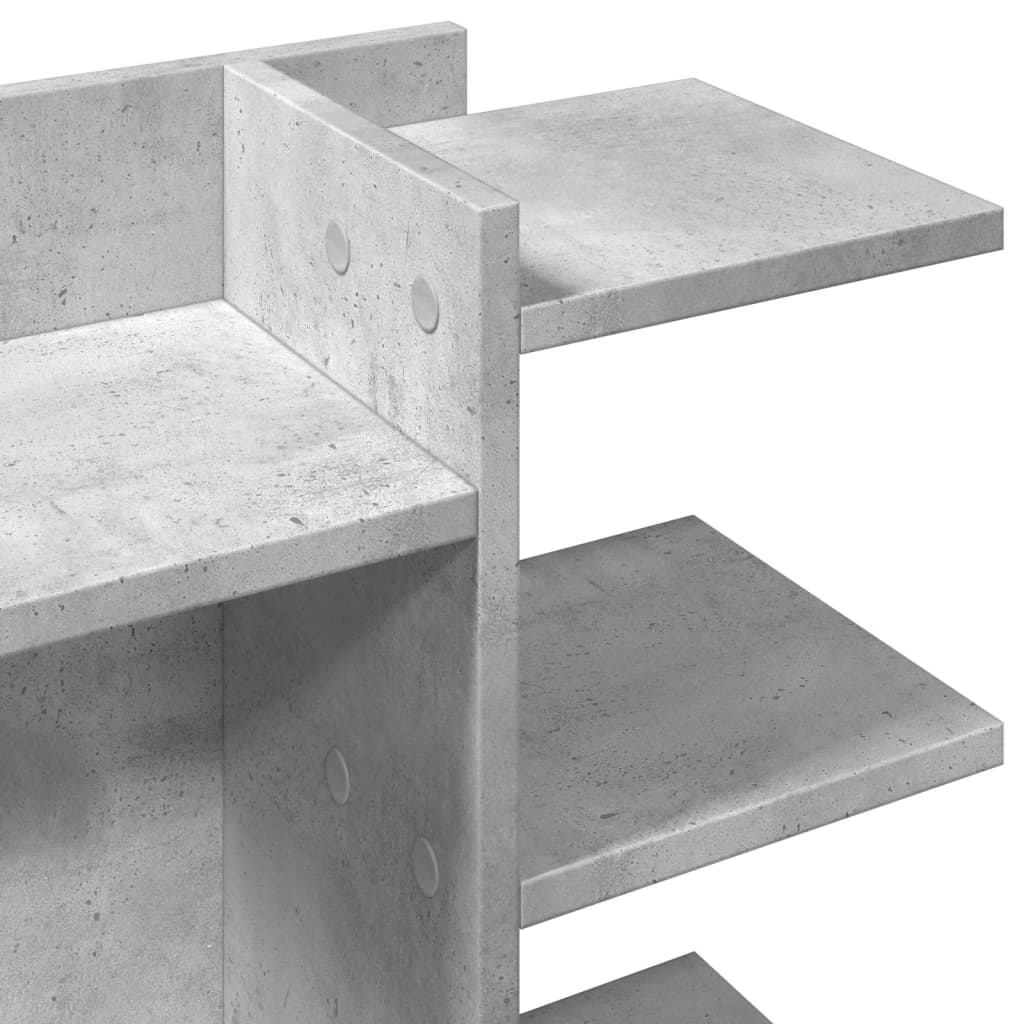 Hylle Til Skrivebord Betonggrå 42X21,5X42 Cm Konstruert Tre