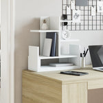 Hylle Til Skrivebord Hvit 49X20X52,5 Cm Konstruert Tre